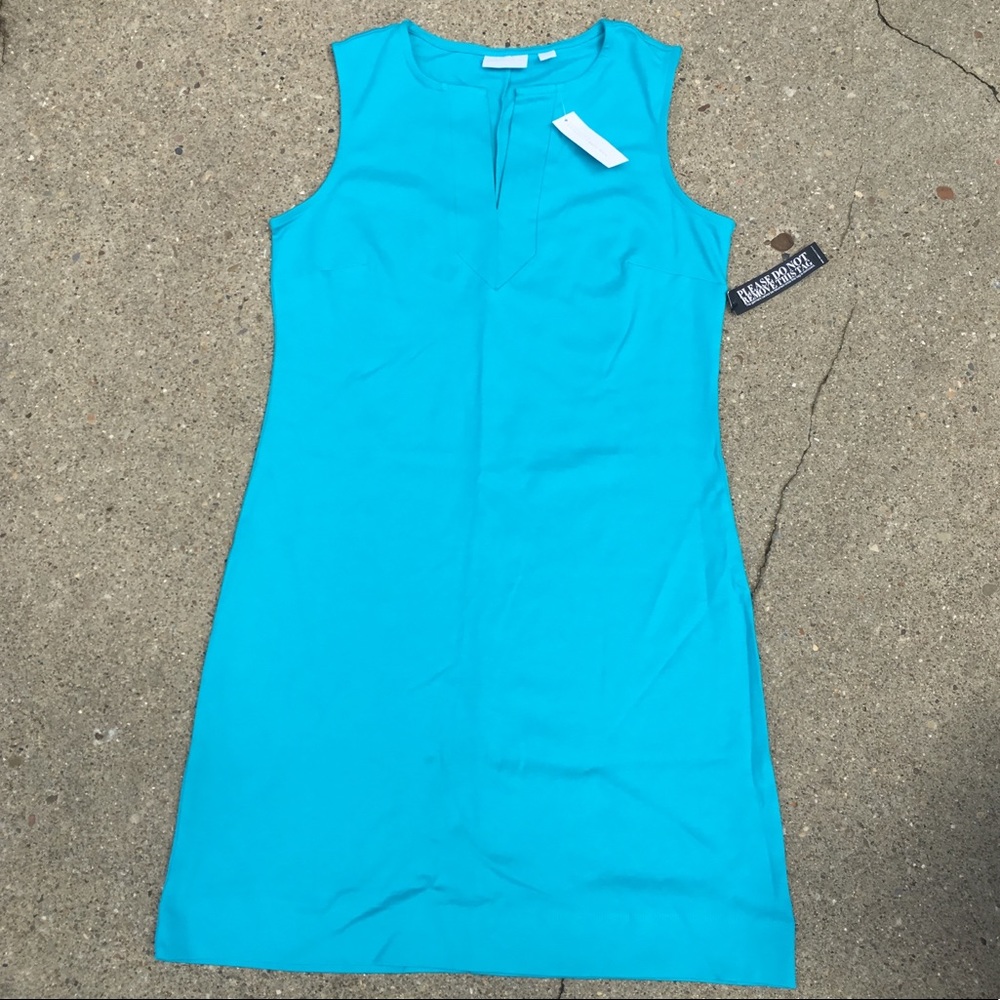 Women’s New York & Company Sky Blue Sleeveless Form Fitting Dress
